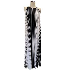 strapless open back dress Clarisse Pleated Maxi Dress - Polka Dot main image 0